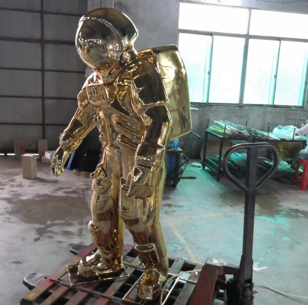Astronaut resin statue