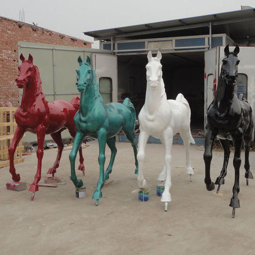 Fiberglass horse sculpture