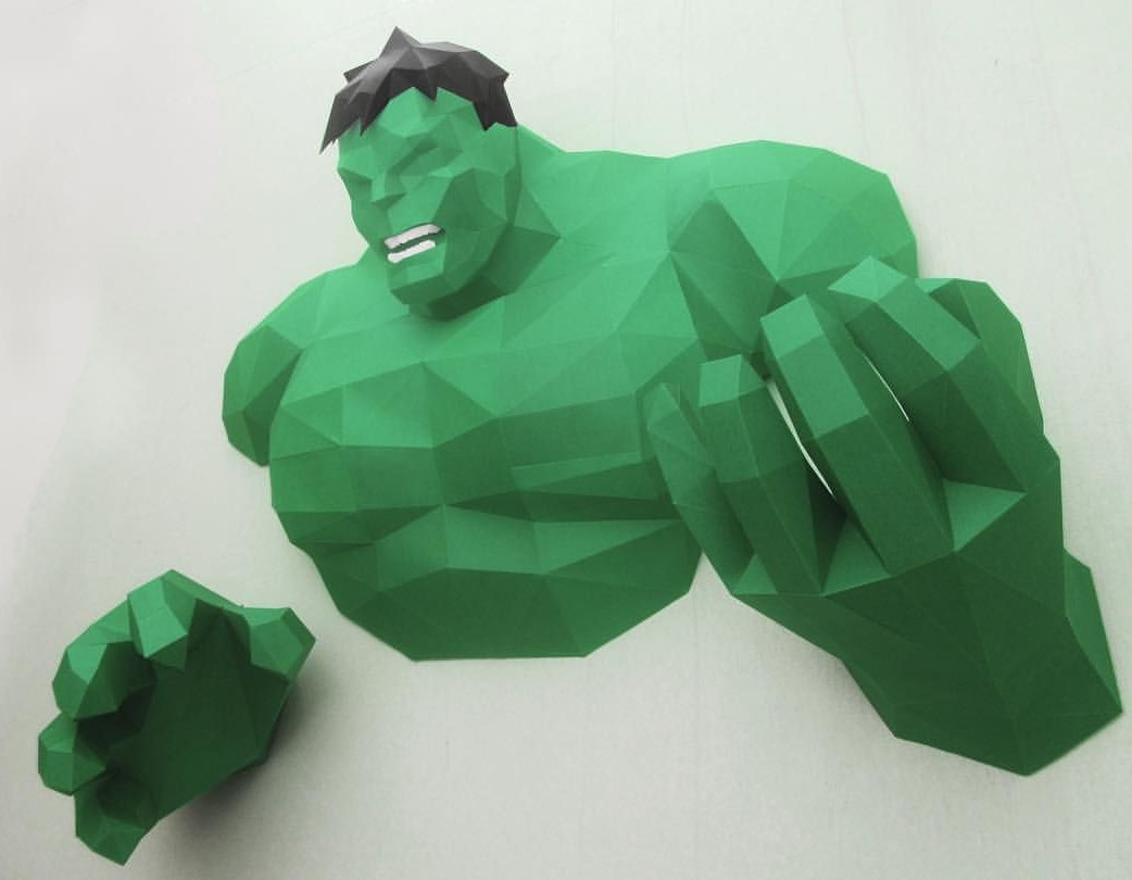 Hulk bust statue