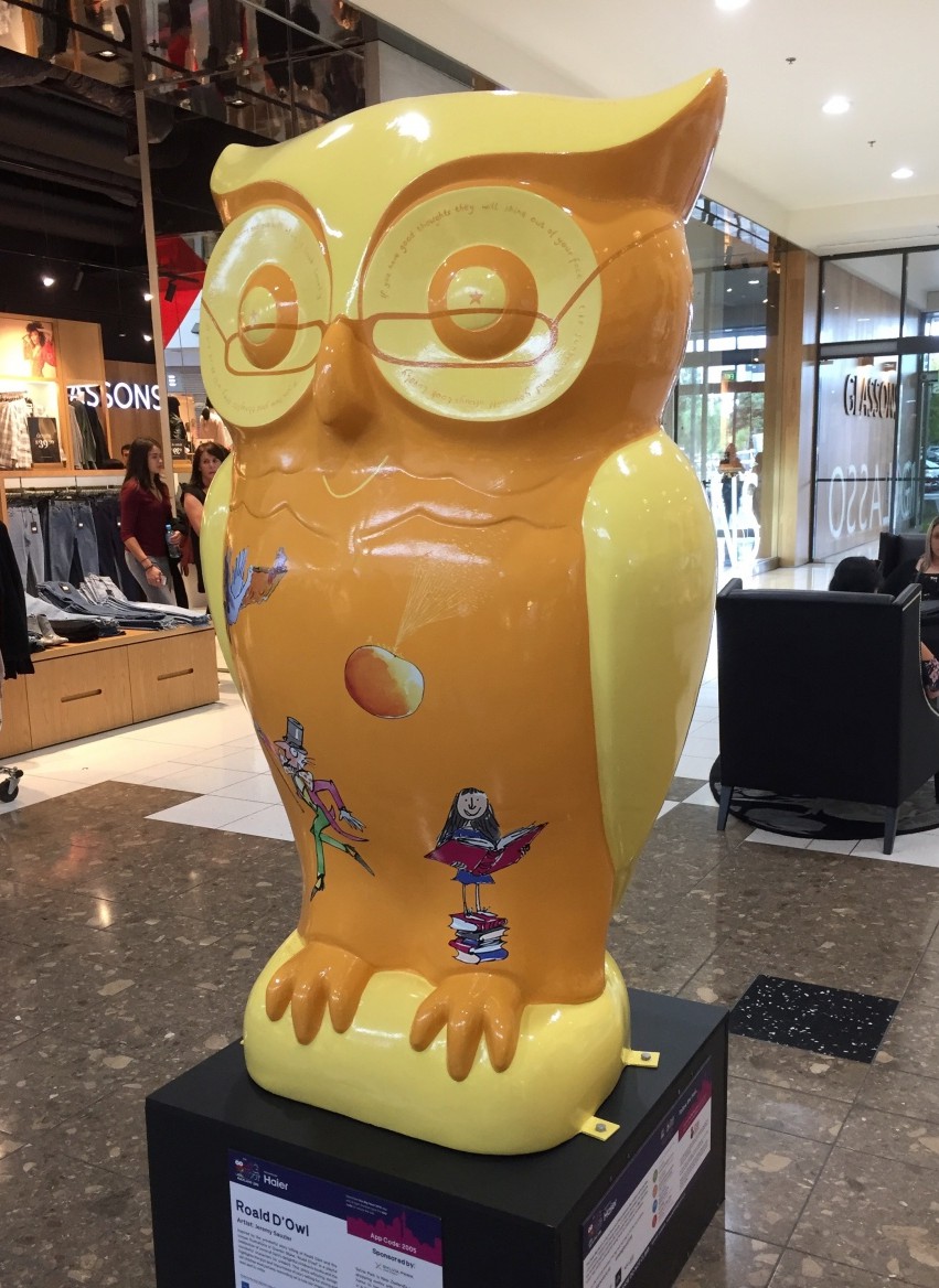 Owl life size sculpture