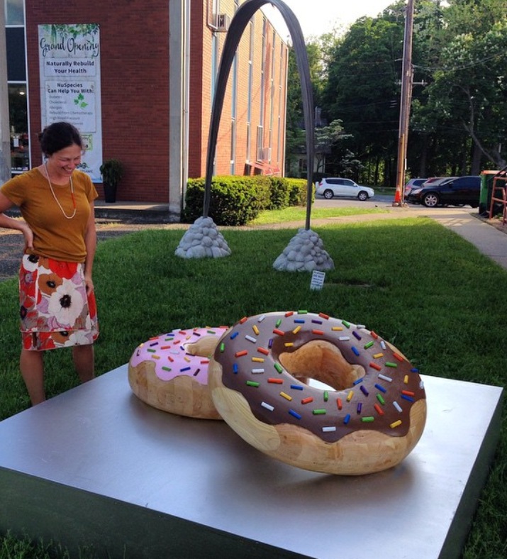 dessert donut fiberglass sculpture