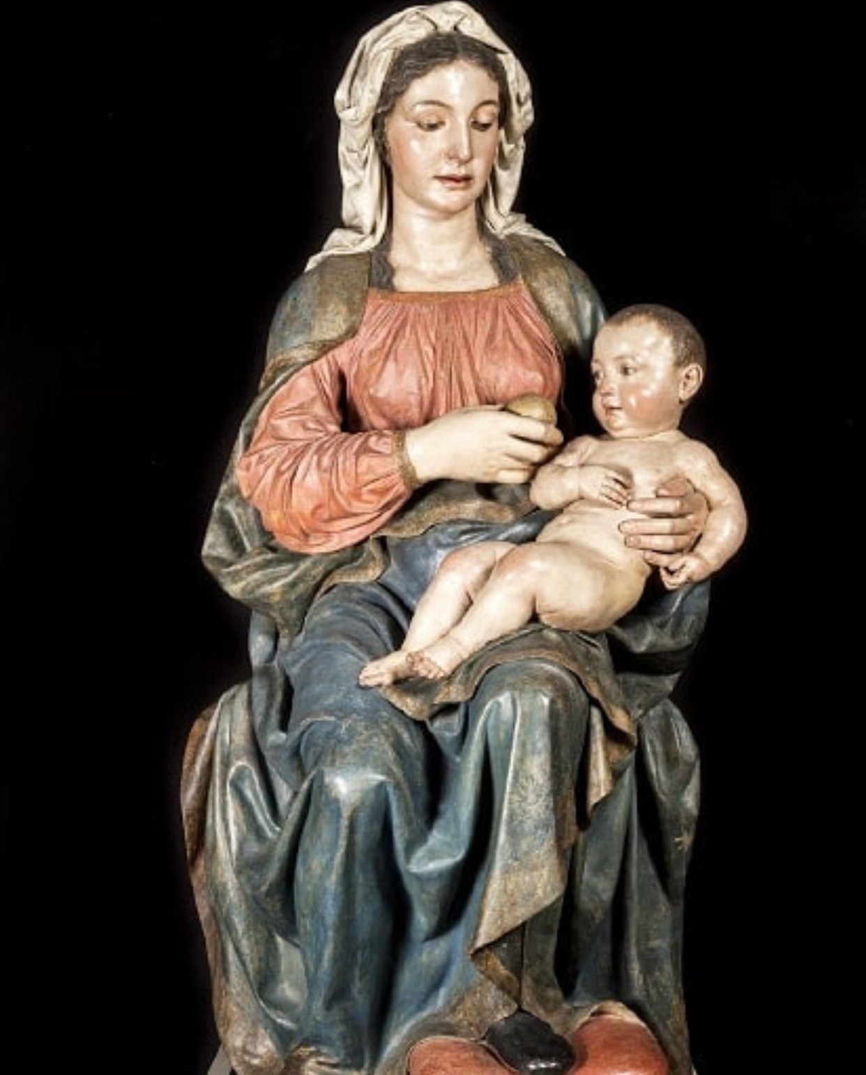 Madonna and Son fiberglass statue