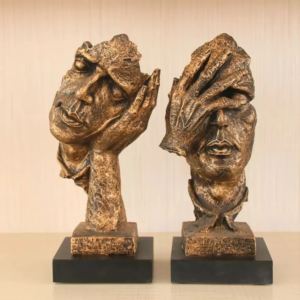 Creative face fiberglass sculpture indoor decoration 10 pieces from wholesale 2