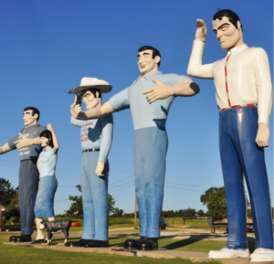 Farm Raise hand figure fiberglass sculpture large size design