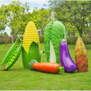 Fiberglass vegetable sculpture for Orchard yard decoration 1