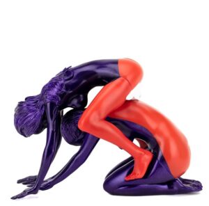 Lady Lips Red and Purple Fiberglass art Toy Sculpture 1