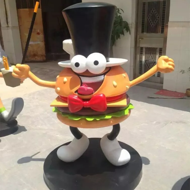 fiberglass hamburger statue