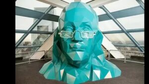 Modern famous figure Indoor decoration art resin fiberglass franklin bust statue 1