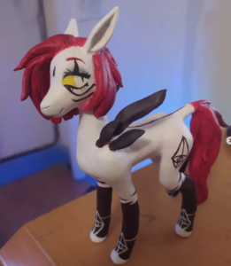 Pony Polly fiberglass sculpture cartoon life-size toy art design 1