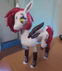 Pony Polly fiberglass sculpture cartoon life-size toy art design