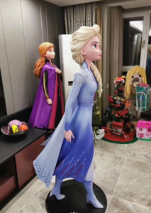 Popular Princess Aisha fiberglass sculpture Fairy tale sculpture 1