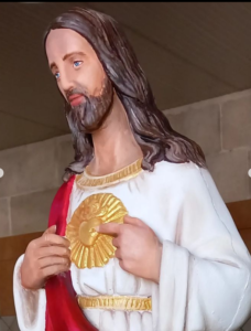Sacred Heart Jesus fiberglass statue religious fine art for sale 1