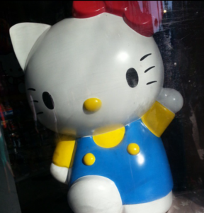 Say hello Hello Kitty fiberglass statue cartoon art design