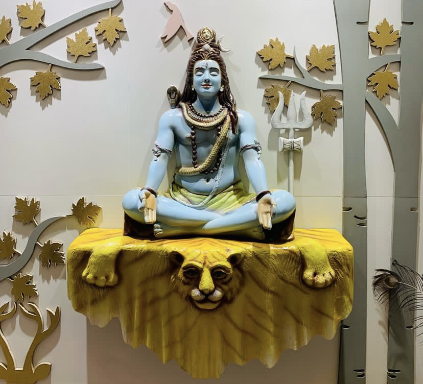 Shiva fiberglass statue Hindu religious decoration