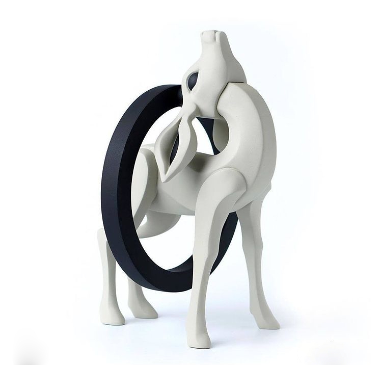 Sika Deer fiberglass sculpture