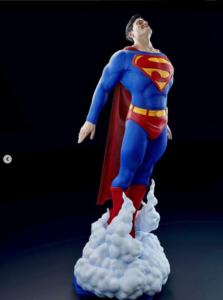 Strong Superman fiberglass sculpture Hero Dream cool decoration 2
