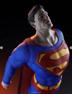 Strong Superman fiberglass sculpture Hero Dream cool decoration 3