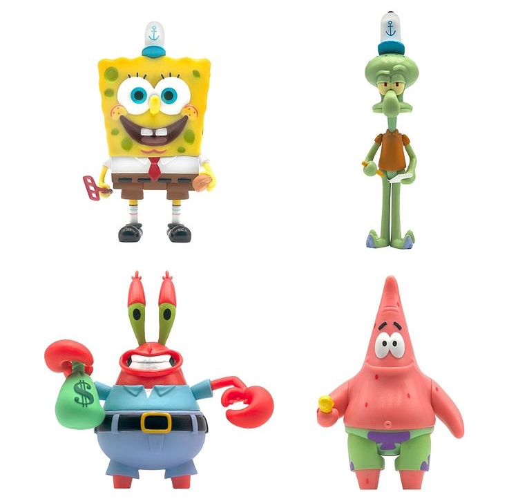 The Krusty Krab Fiberglass animated character statues Spongebob sends Big Star Squidward Krabs
