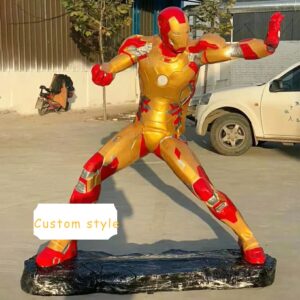 The movie science fiction character Superman Shop decoration resin movie character sculpture life-size fiberglass ironman statue 1