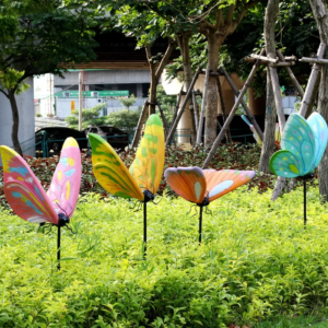 Tourist attraction butterfly fiberglass art city garden design 1