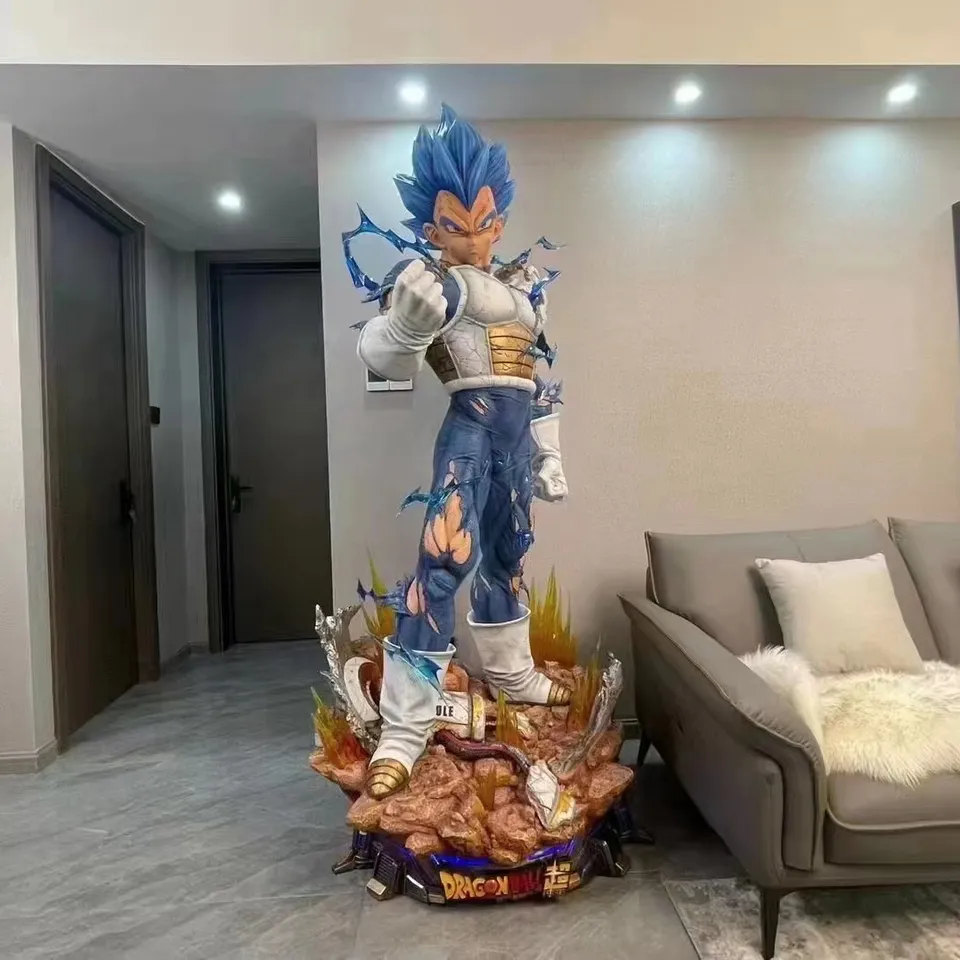 Vegeta fiberglass sculpture anime cartoon characters indoor living room furnishings