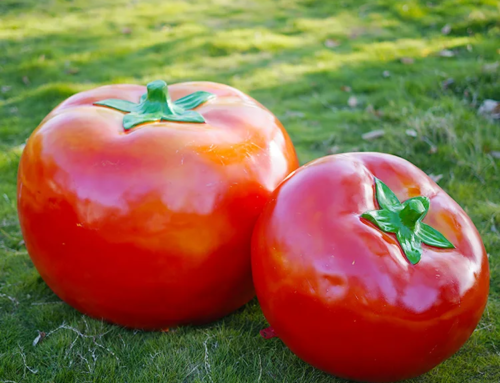 Vegetable tomato fiberglass decorative plant garden art Deco