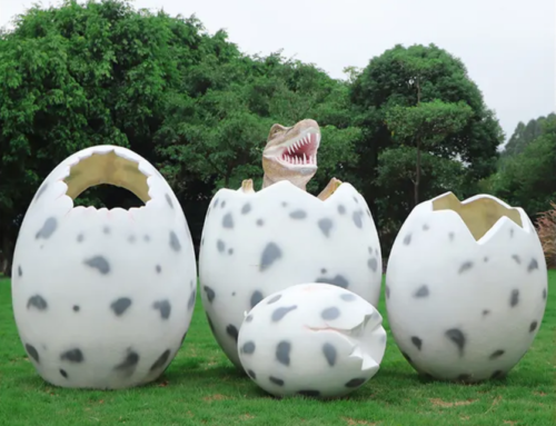 Fiberglass dinosaur egg sculptures garden landscape novelty decoration