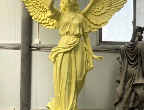 Elegant Victoria Angel fiberglass fairy garden statues
