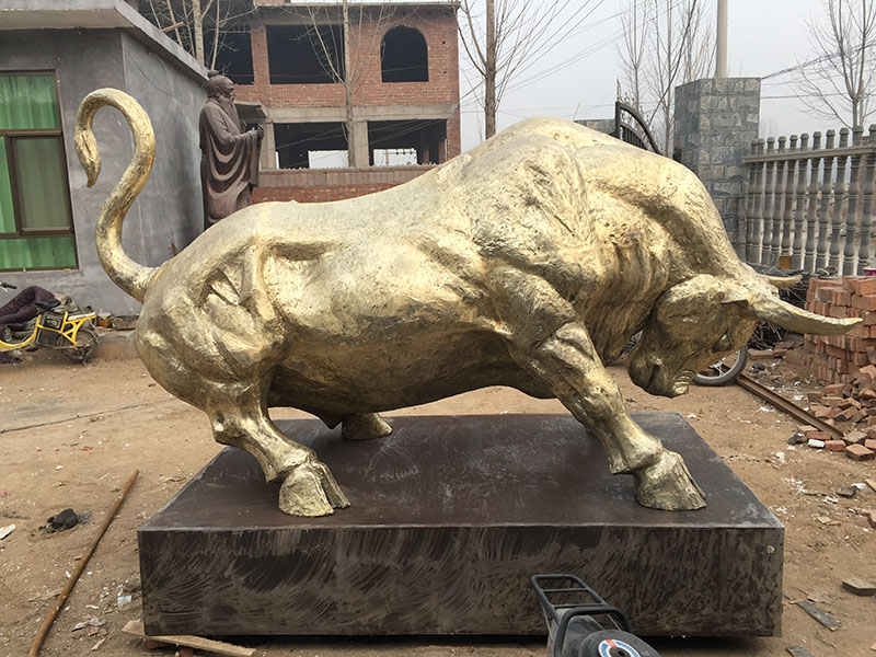 bull fiberglass animal statues
