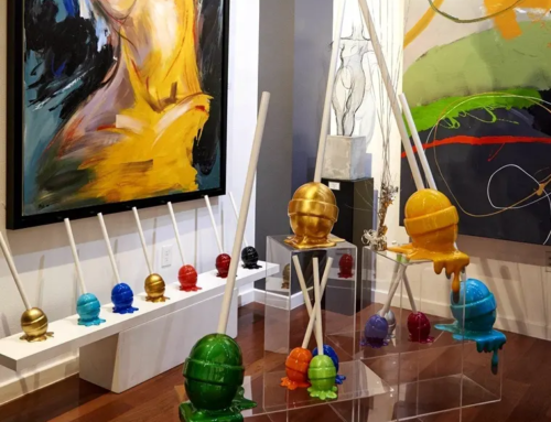 Colorful melting art fiberglass giant candy lollipop sculpture for sale