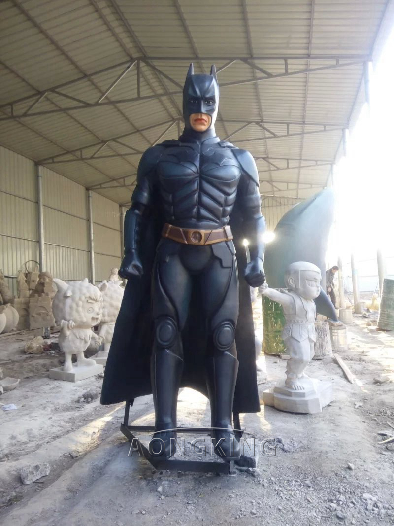 custom fiberglass statue batman
