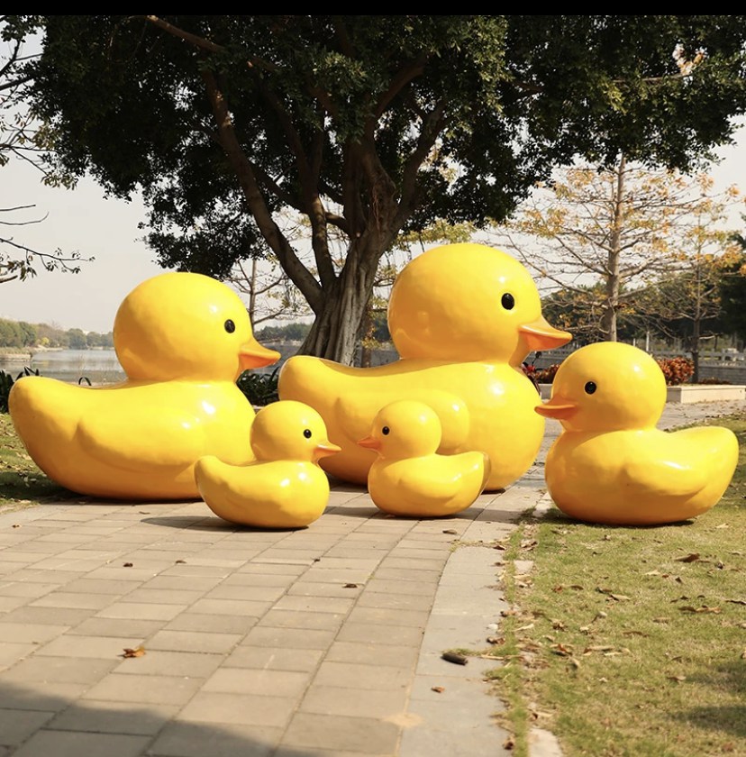 fiberglass duck statue