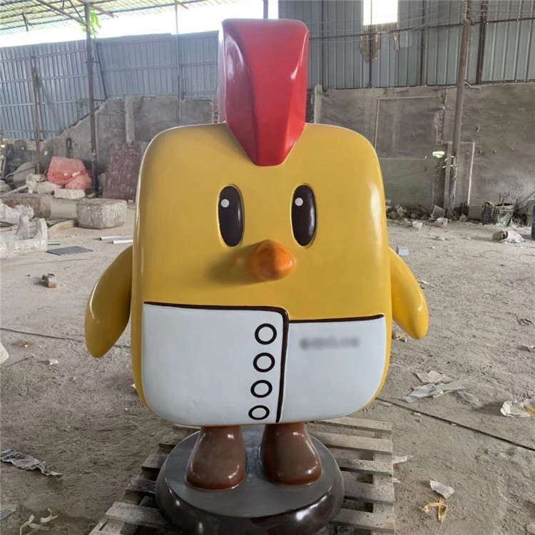 animal statue fiberglass resin chicken