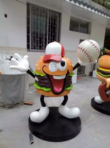 fiberglass hamburger statue (2)