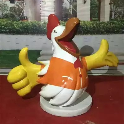 fiberglass rooster statues