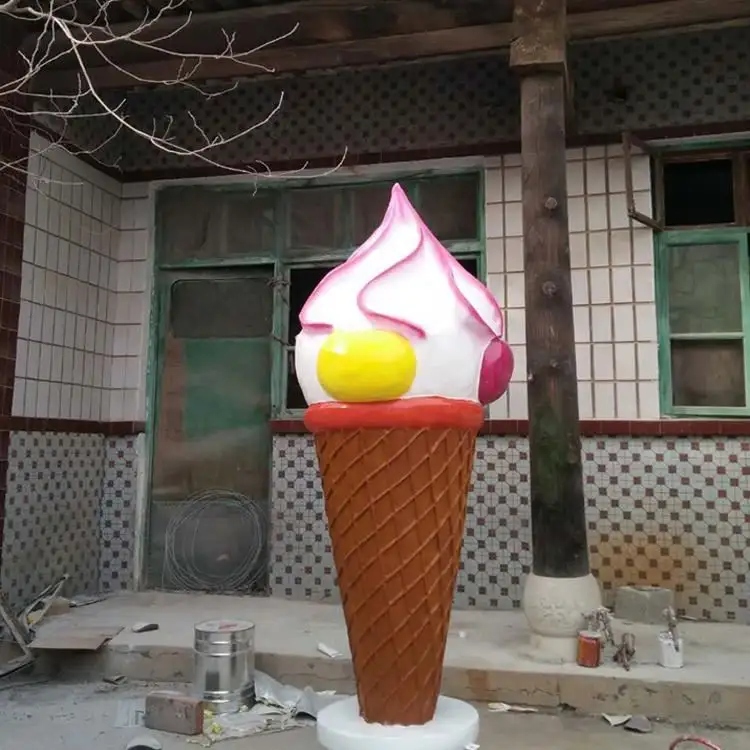 Best selling items Fiberglass giant ice cream sculpture2