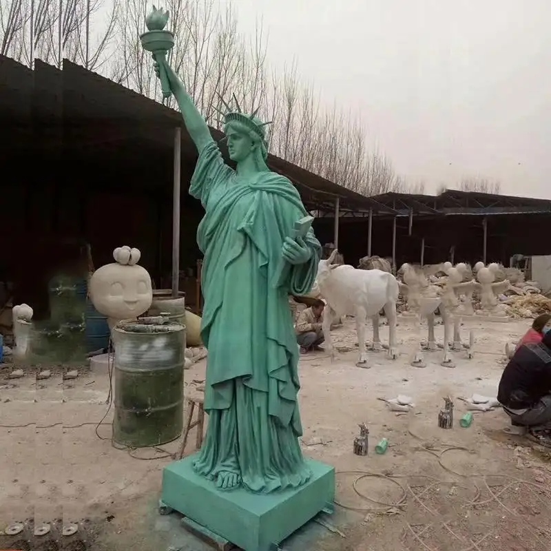 Classical goddess garden decoration famous large Fiberglass Liberty Statue (2)