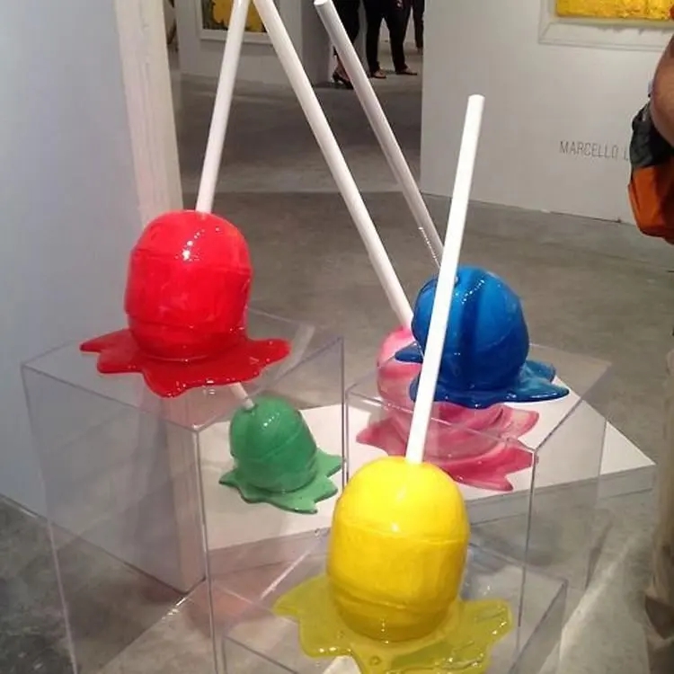 Colorful candy shop decor Large size Resin Fiberglass lollipop statue (3)