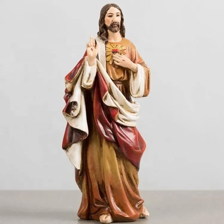 Manufactory Wholesale Artificial religious catholic figure fiberglass Saint Joseph statue (1)