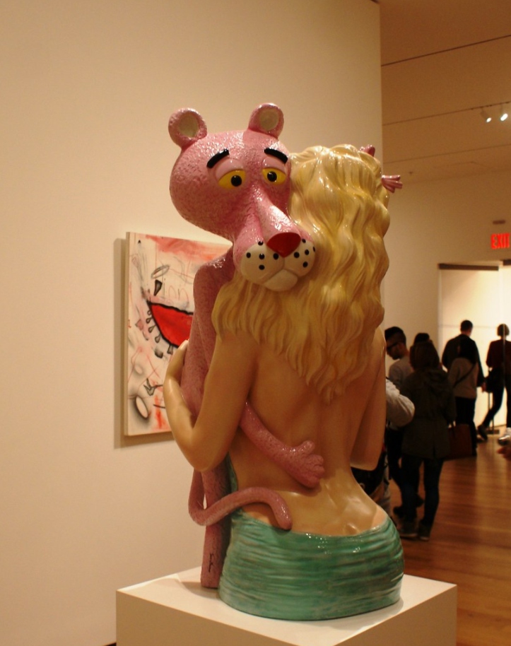 Pink Panther resin cartoon sculpture (1)