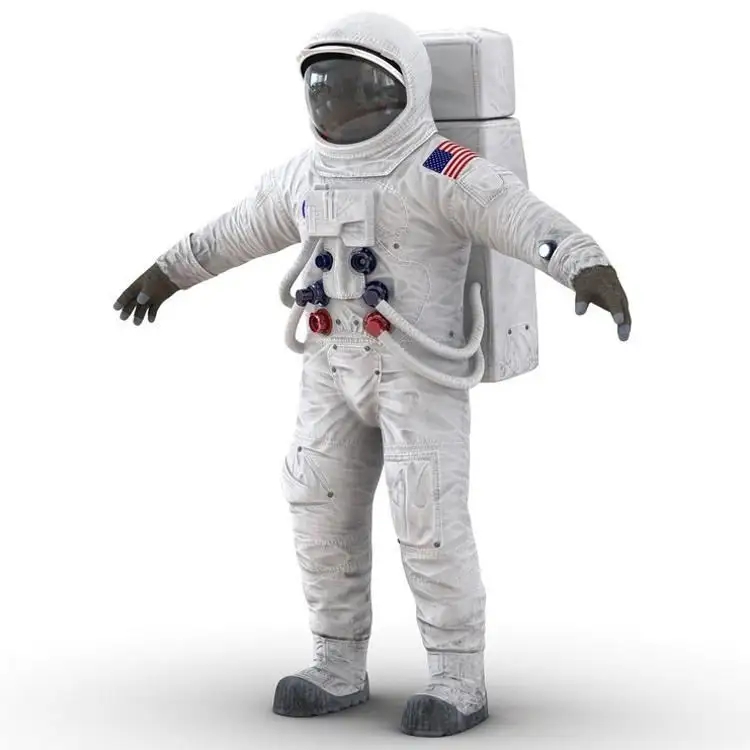 Popular outdoor modern art design life size fiberglass astronaut statue (4)