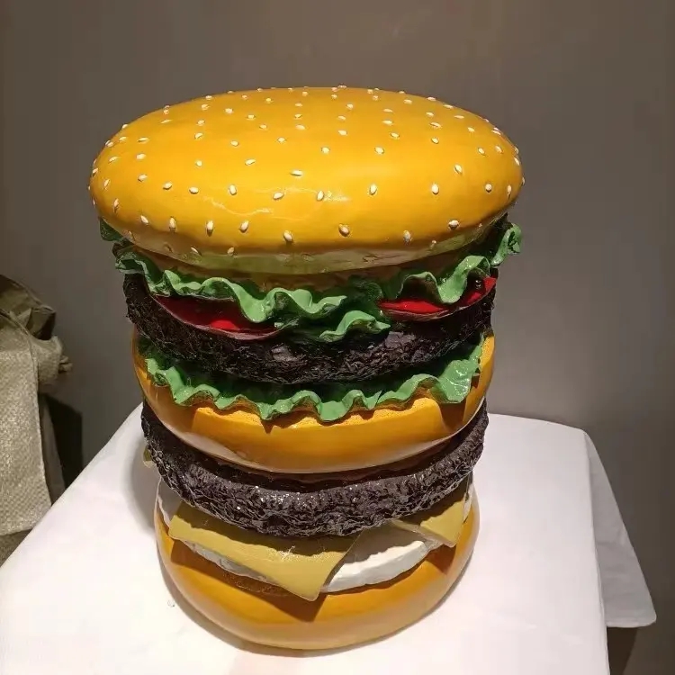  Big Hamburger Fiberglass Model
