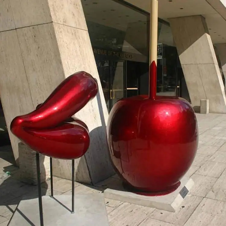 fiberglass giant Candy Apples sculpture