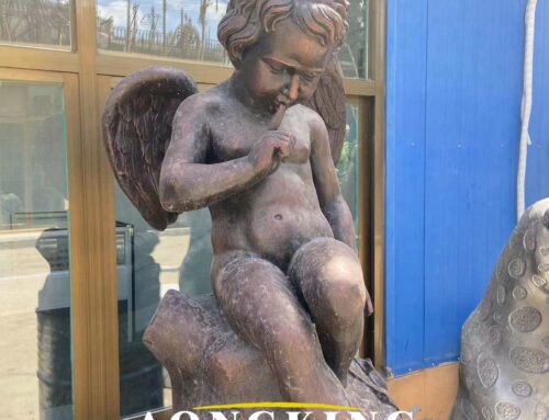 Factory direct sale Greek mythological figures fiberglass Little angel Cupid statue