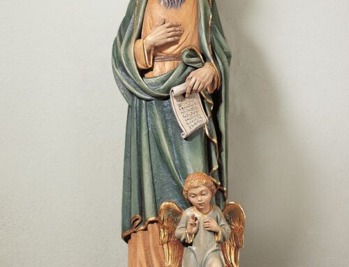 Handmade St. Matthew the Evangelist Statue Fiberglass Religious Decor