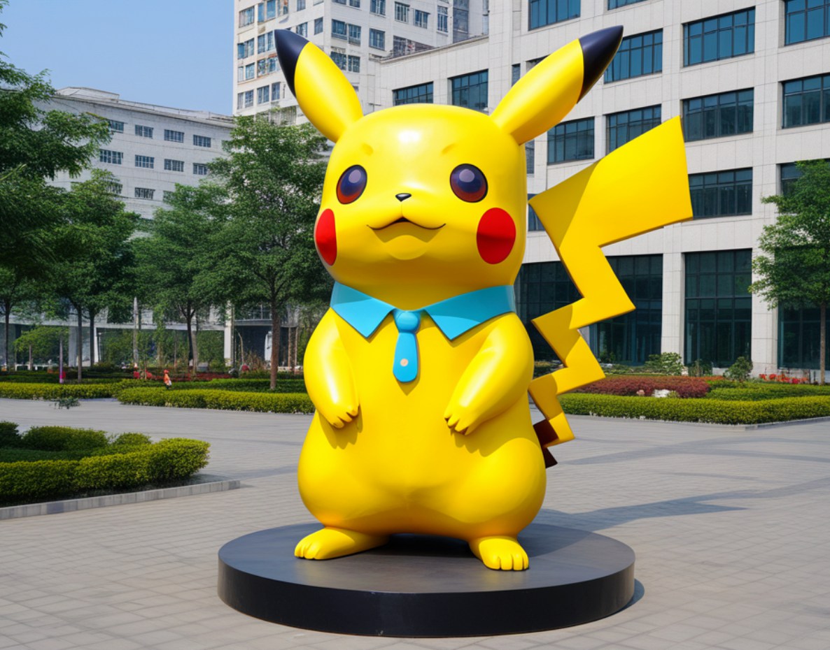 life size pikachu statue